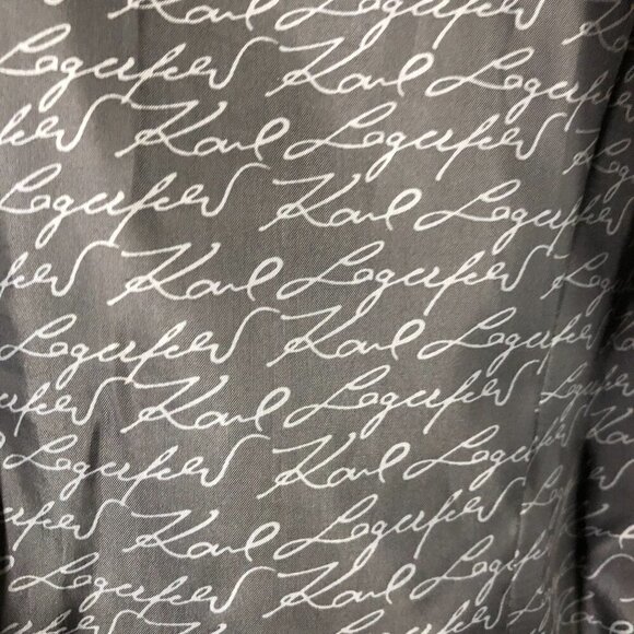 Karl LAGERFELD Black‎ One Button Closure Blazer Sz M - Picture 10 of 13